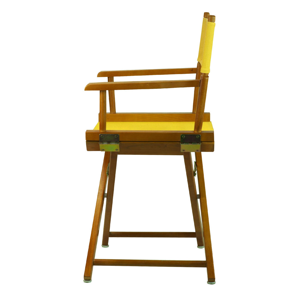 Honey Oak Frame Gold Canvas Director Chair A978329