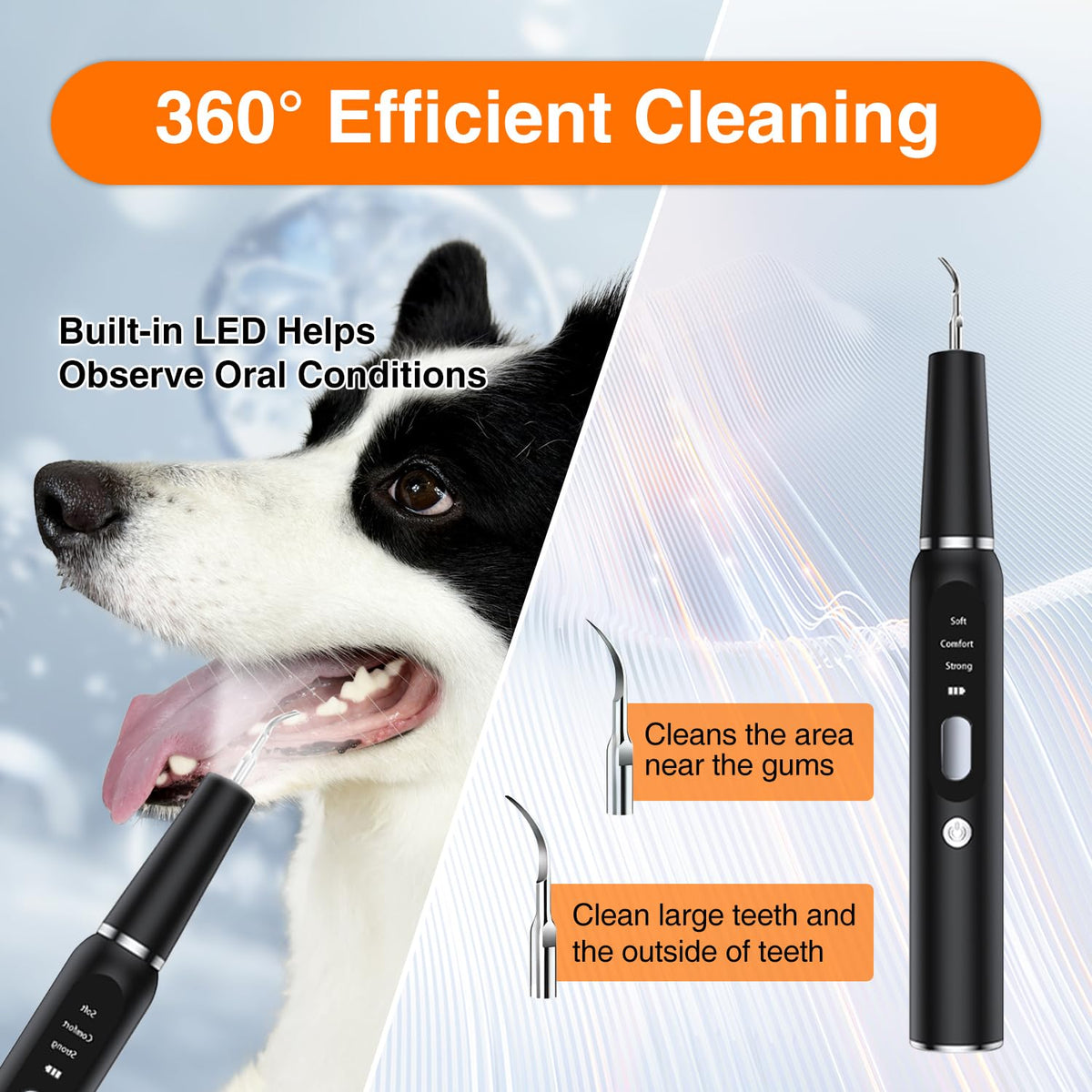 Ultrasonic Dog Plaque Remover with LED Light I923448