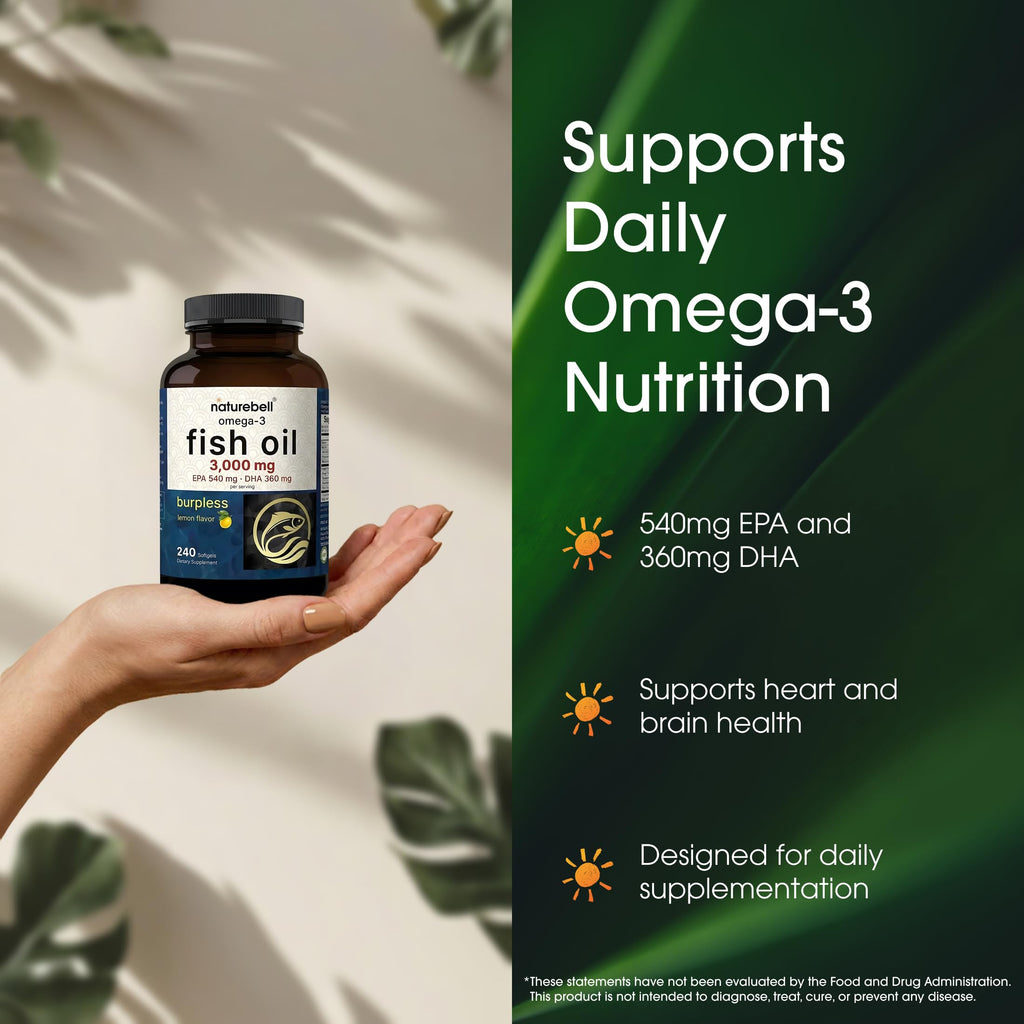 Omega-3 Fish Oil 3,000mg 240 Softgels F280