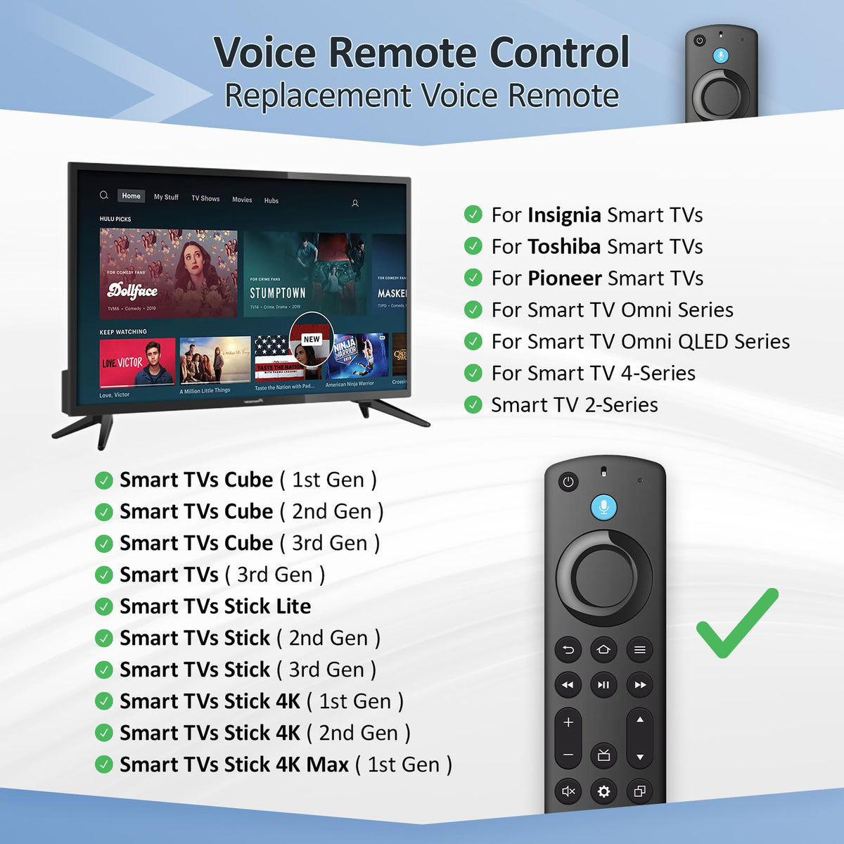 Replacement Fire Stick Remote R37104