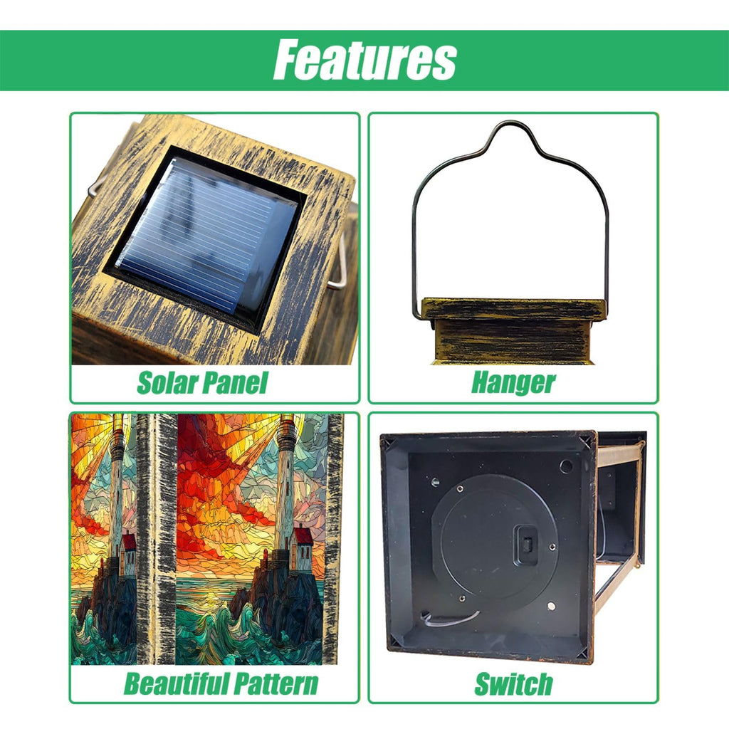 Waterproof Solar Powered Hanging Lantern E525100