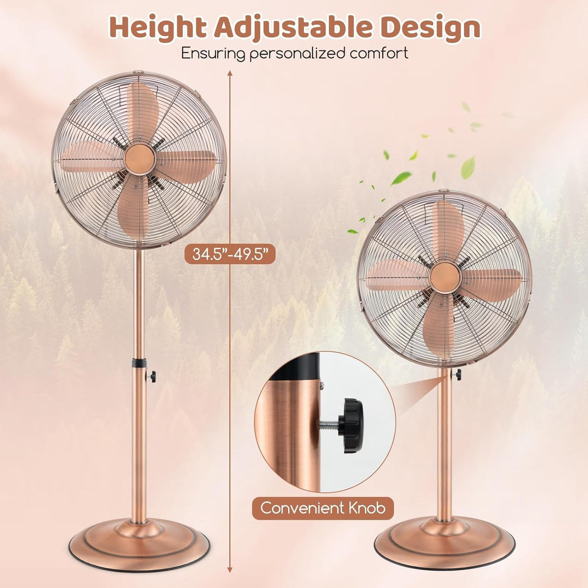 16'' Oscillating Pedestal Fan with 3 Speed G187