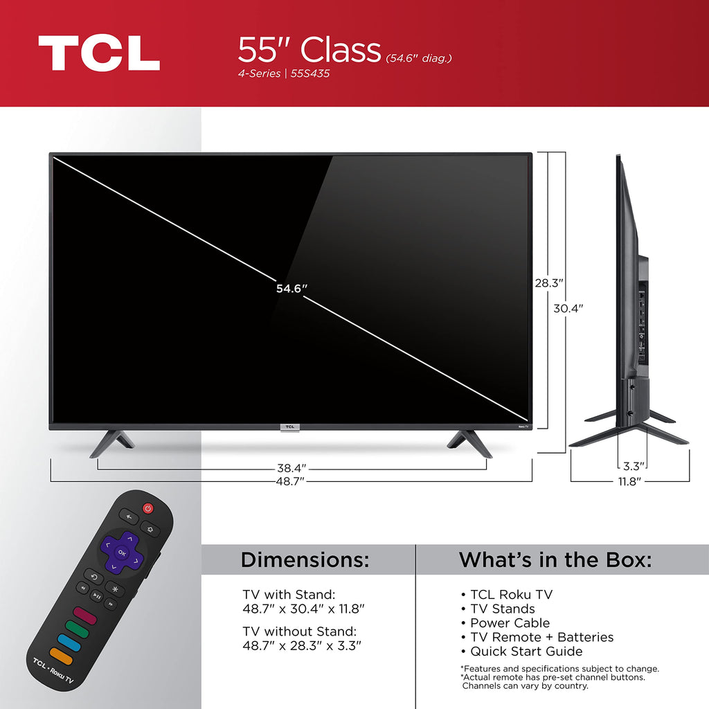 55" 4K UHD HDR Smart TV W156