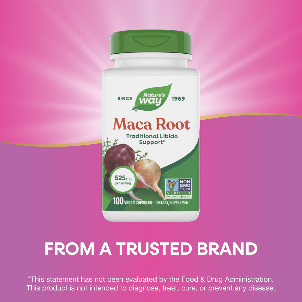 Maca Root Capsules Vegan 100 ct A361
