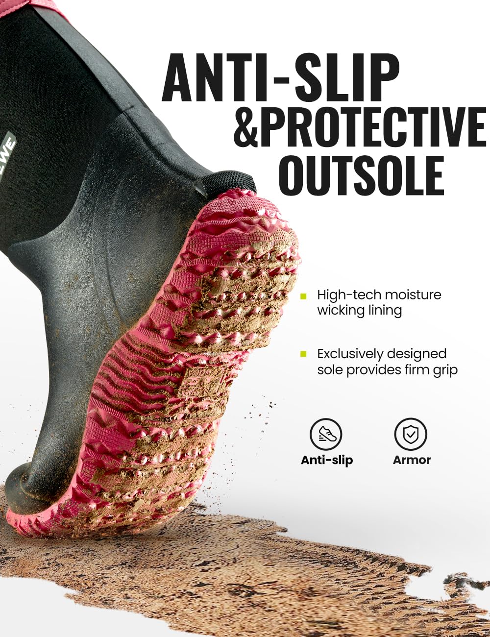 Waterproof Rubber Work Boots G1631