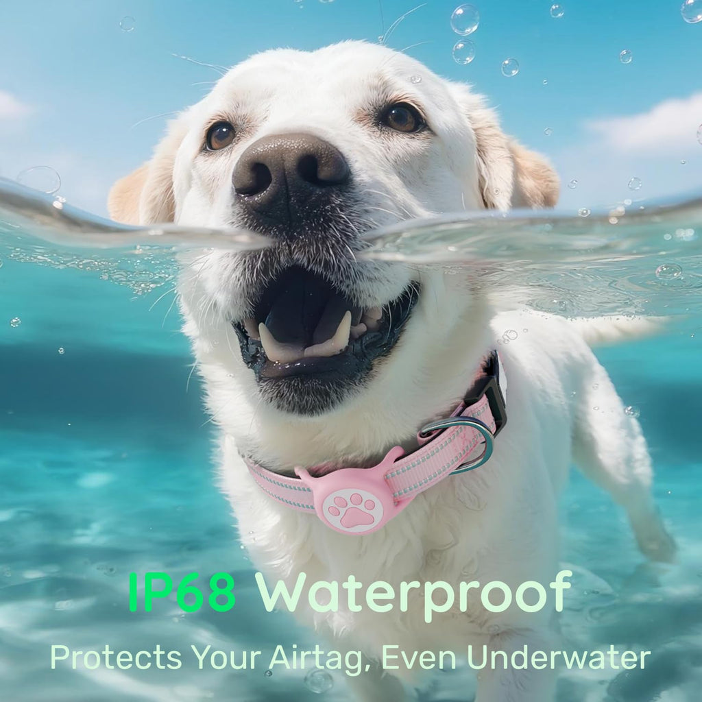 Pink IP68 Waterproof Dog Collar L1935