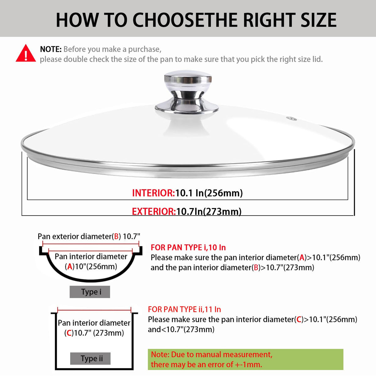 10 Inch Glass Pan Lid J43361