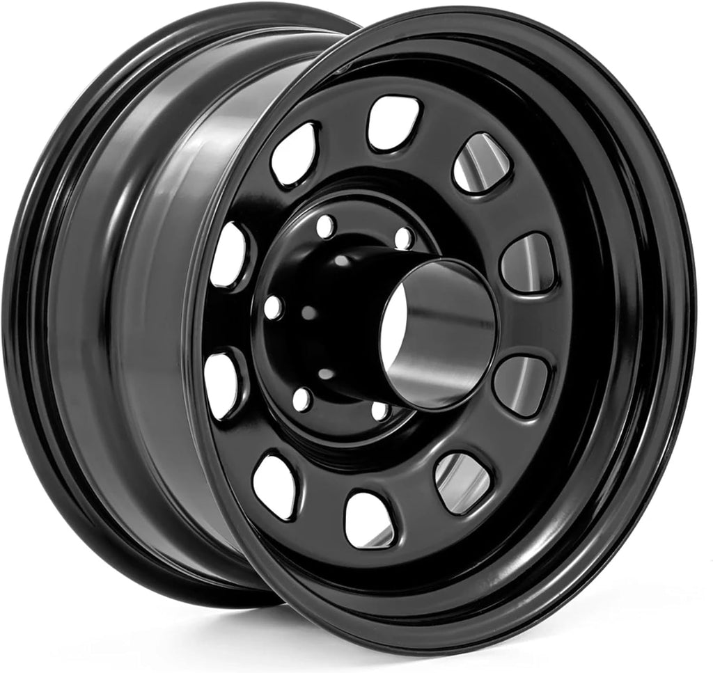 Black Steel 16x8 5x5 Bolt Pattern Wheel M174