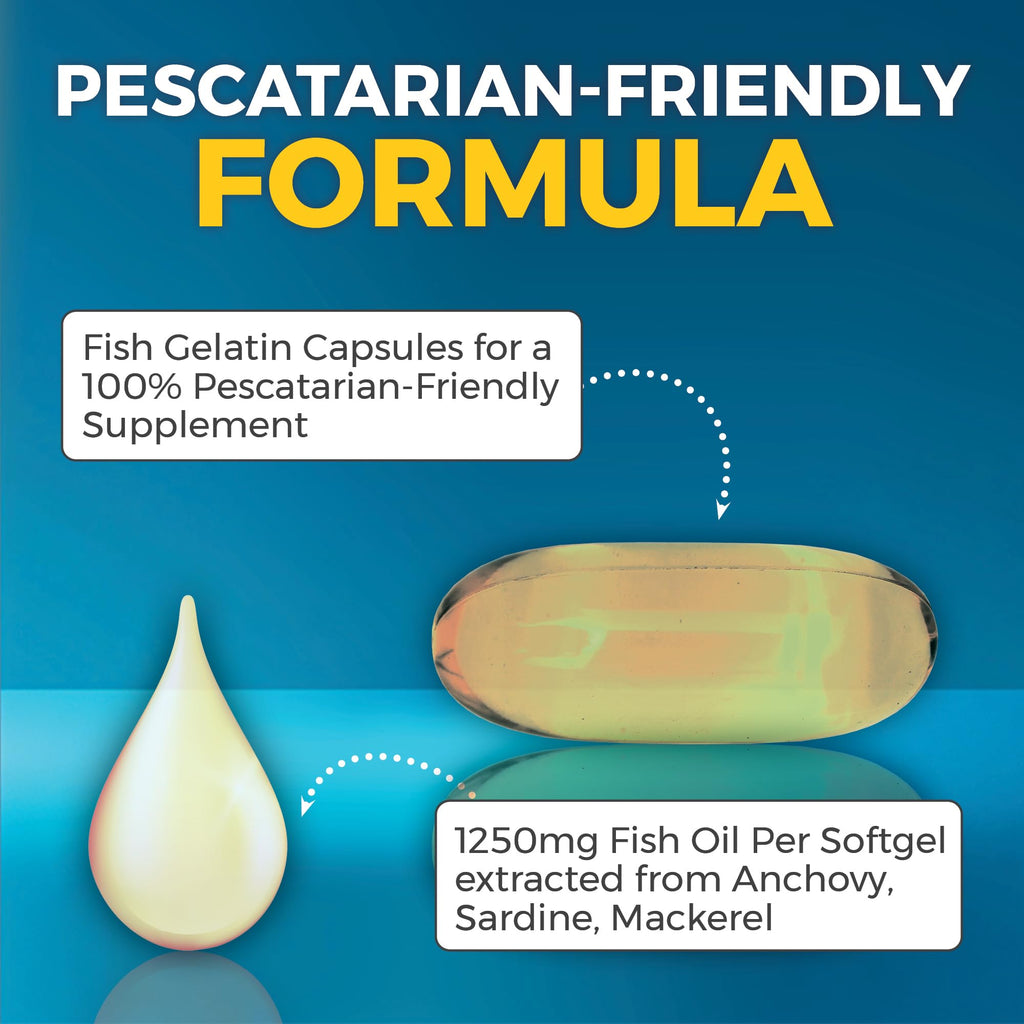 Omega 3 Fish Oil 2500 mg 90 Softgels Y42825