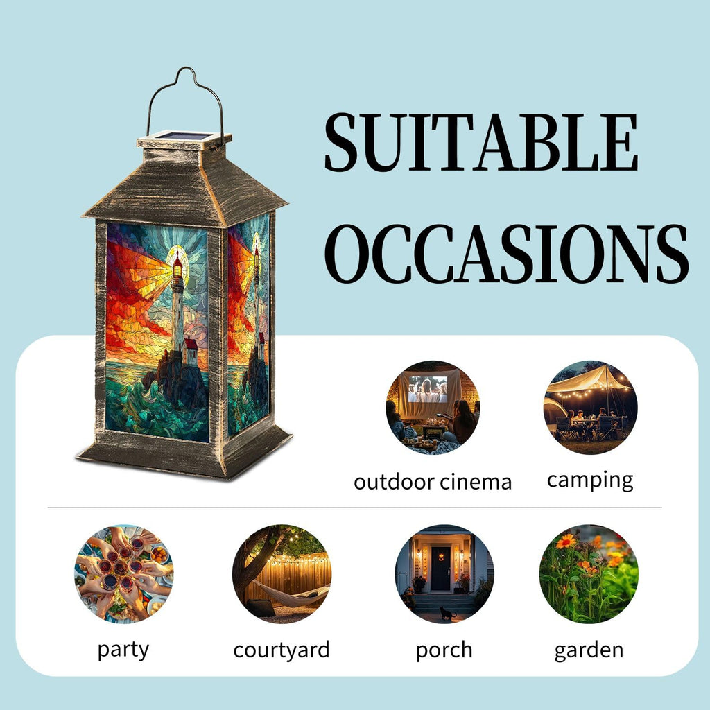 Waterproof Solar Powered Hanging Lantern E525100