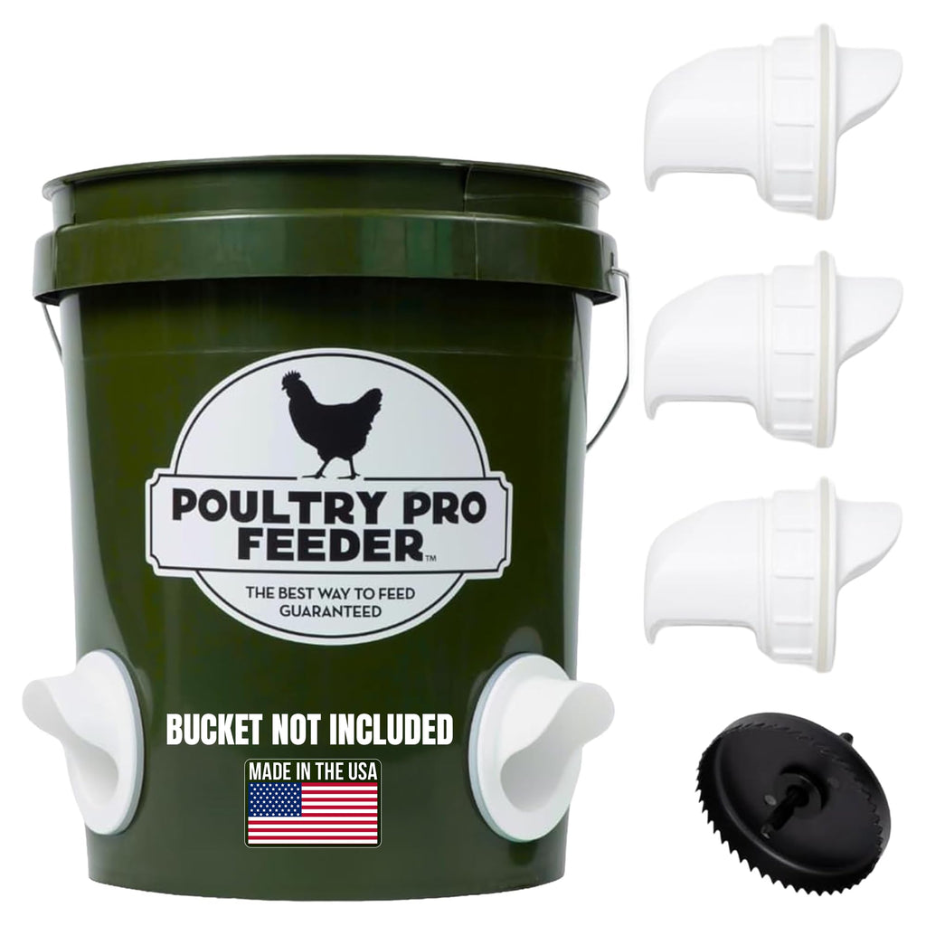 Chicken Feeder and Waterer Set with 3 Ports J2639