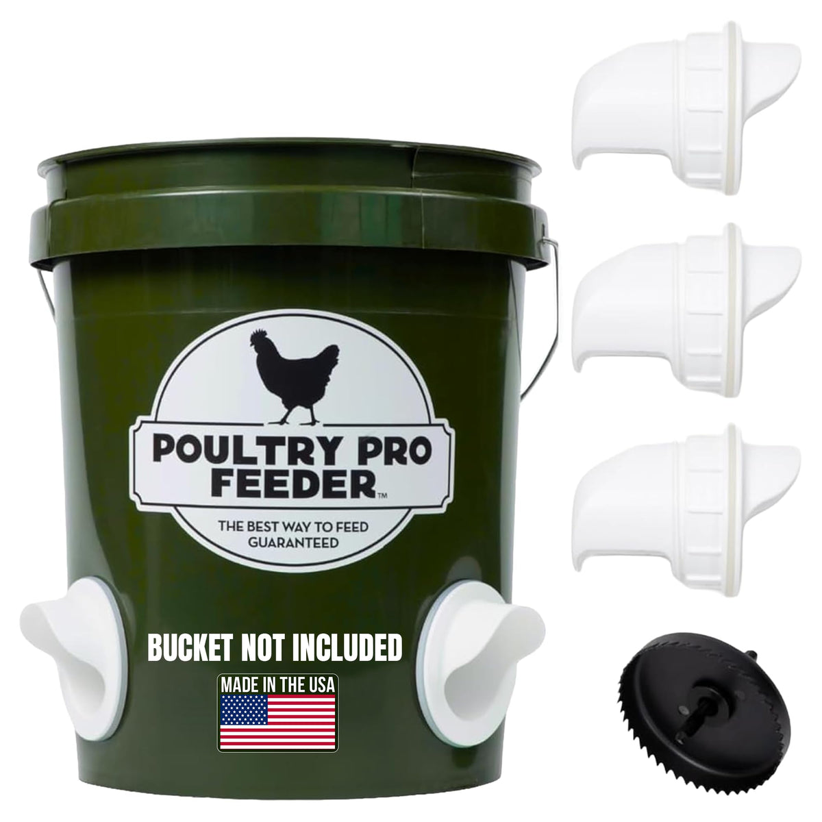 Chicken Feeder and Waterer Set with 3 Ports J2639