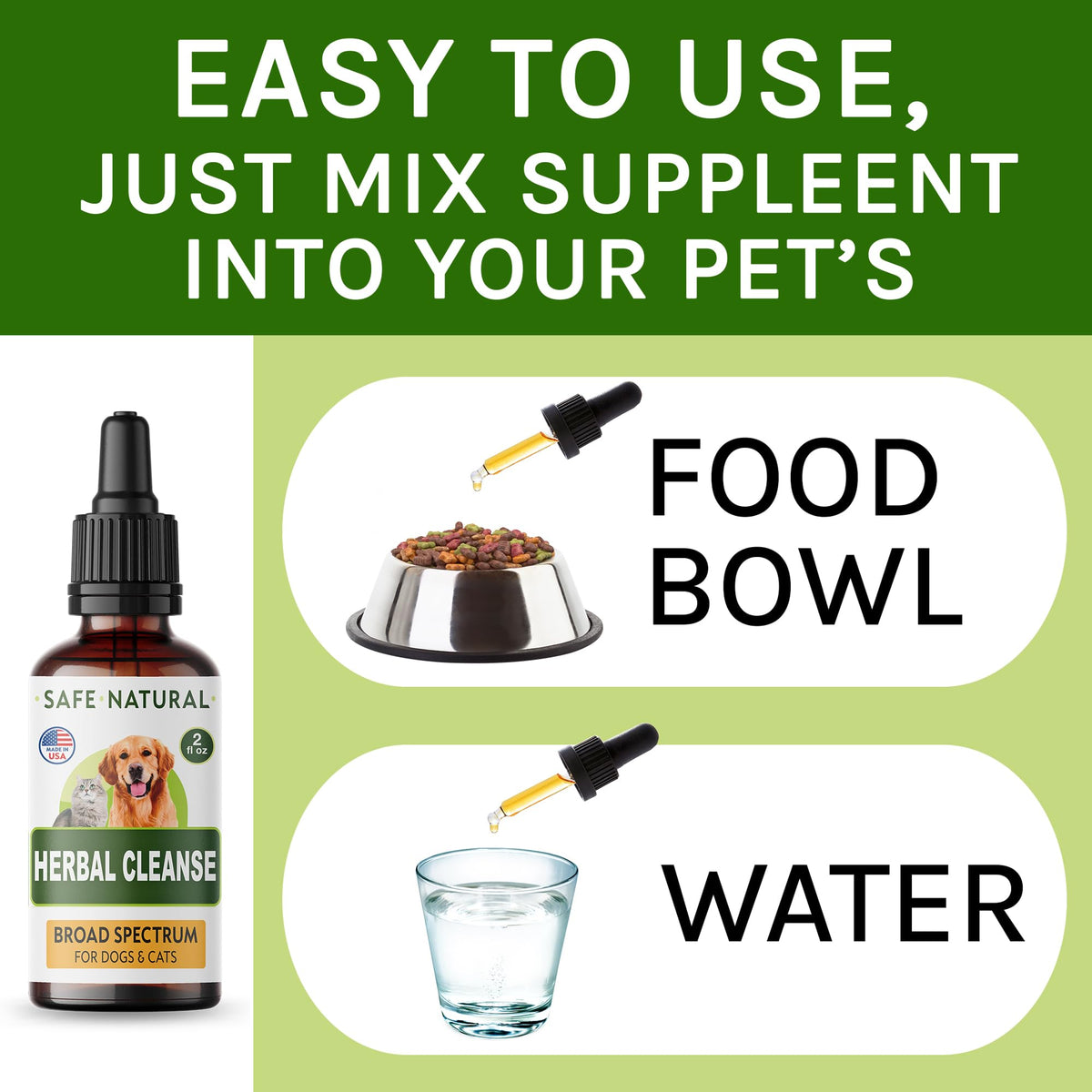 Herbal Cleanse for Cats and Dogs 2.0FlOz E8178