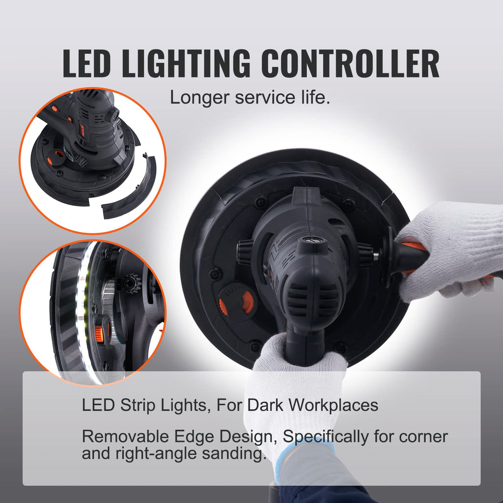800W Electric Drywall Sander with 12 Sanding Discs L992208