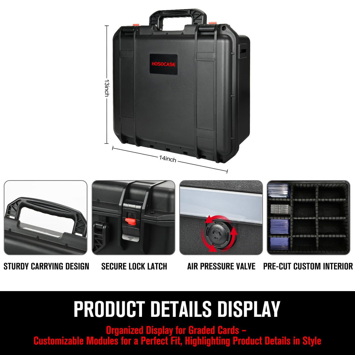 Graded Card Storage Box with 9 Dividers D844666