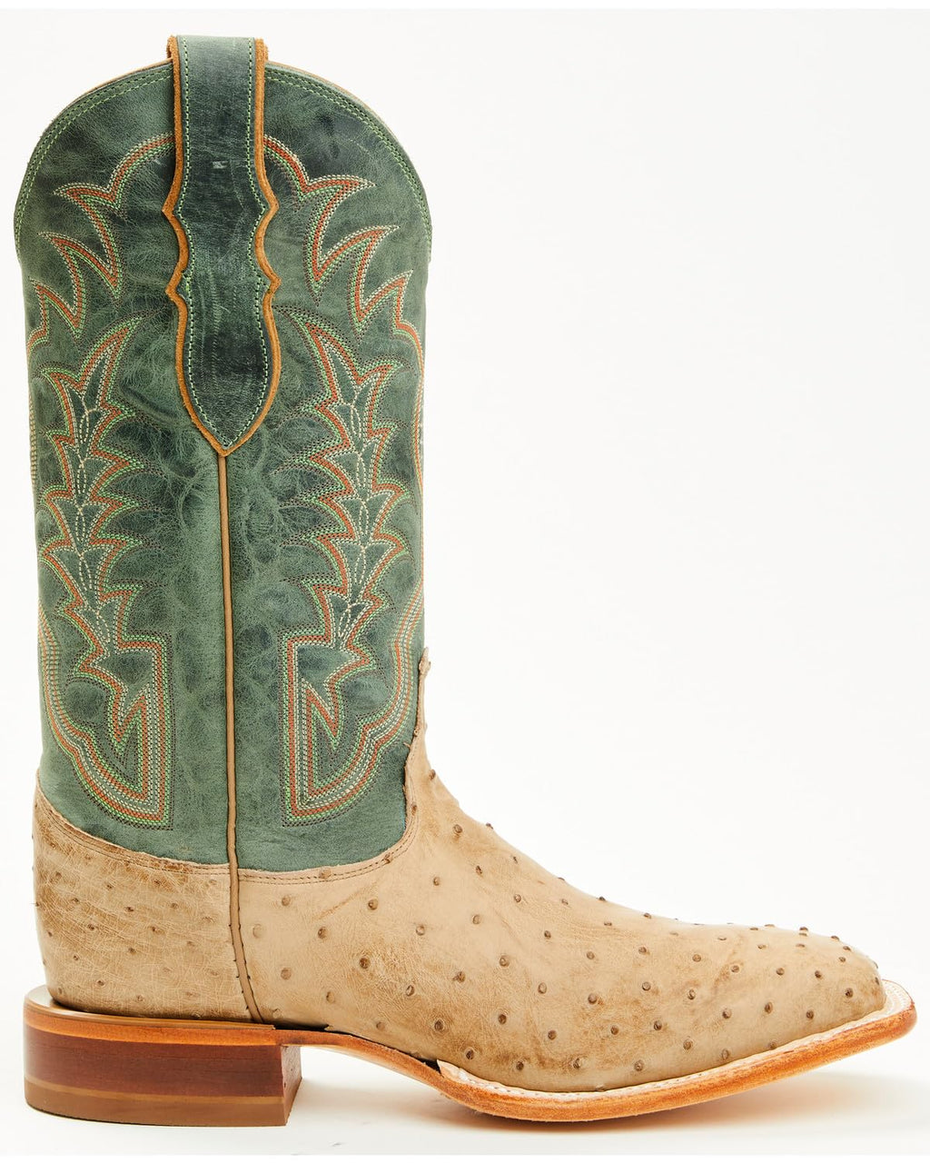Men's Ostrich Western Boot Broad Square Toe M40889