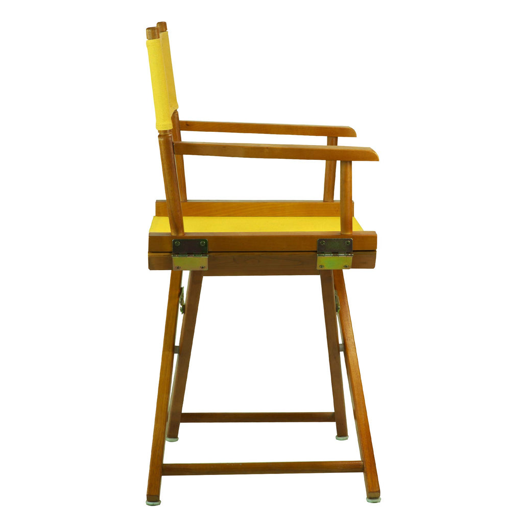 Honey Oak Frame Gold Canvas Director Chair A978329