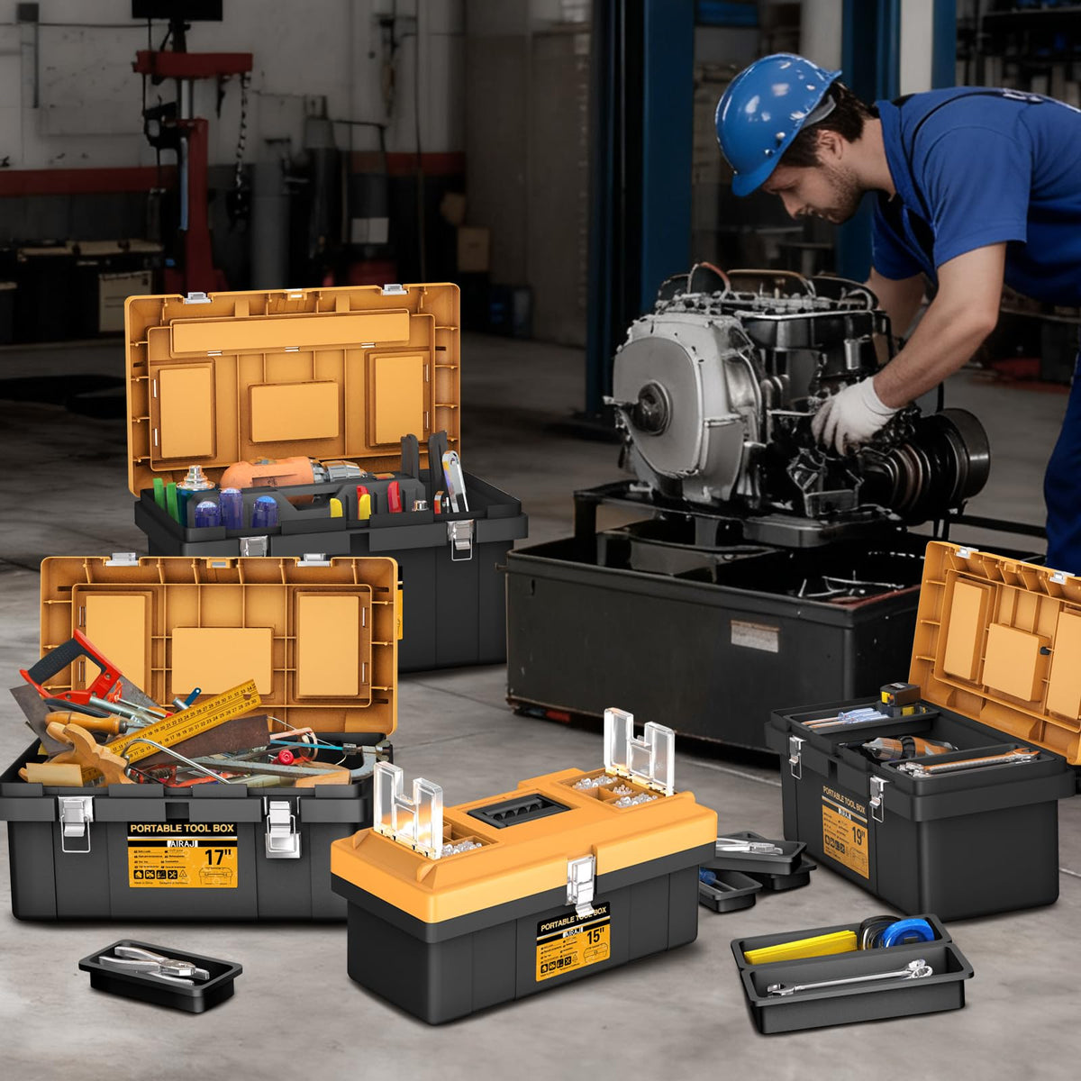 4 In 1 Portable Tool Box Set I7987