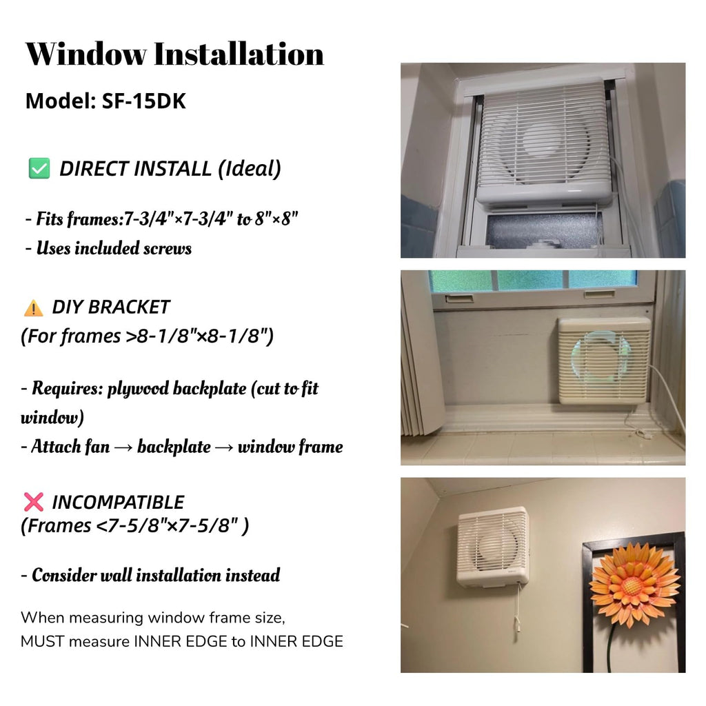 6" Reversible Window Exhaust Fan W58358