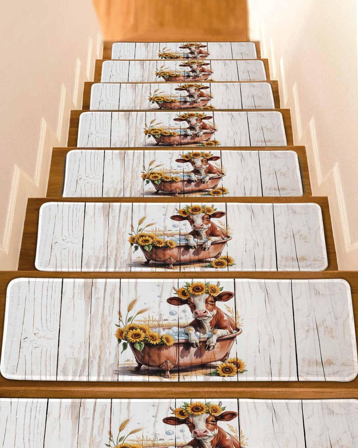 15 Pack Non Slip Carpet Stair Treads 8x30 inch Y979