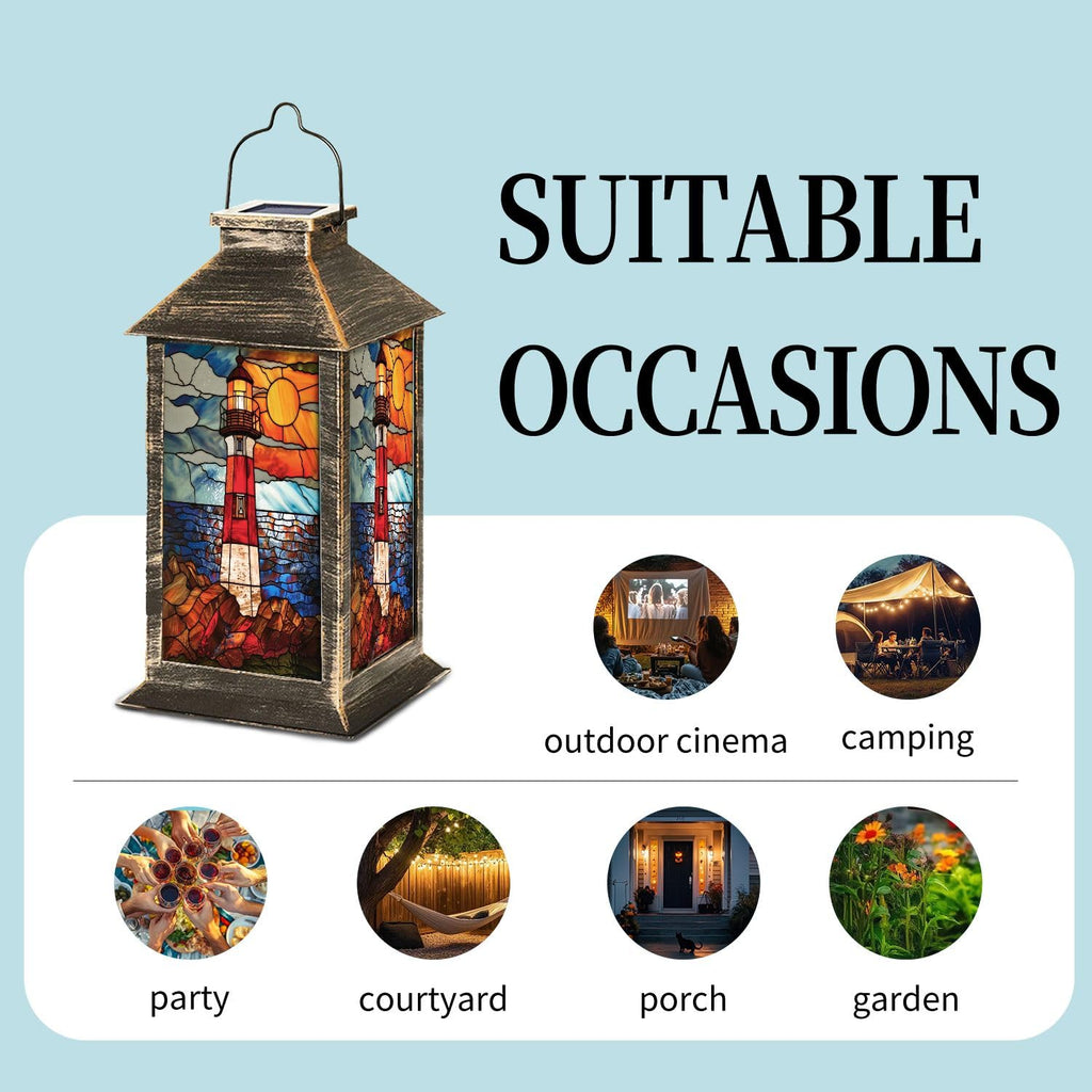 Solar Powered Waterproof Hanging Lantern O3532