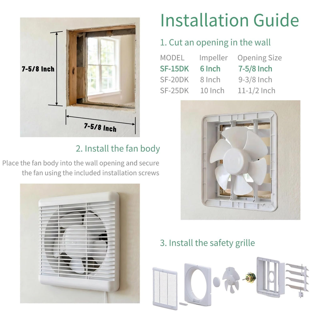 6" Reversible Window Exhaust Fan W58358