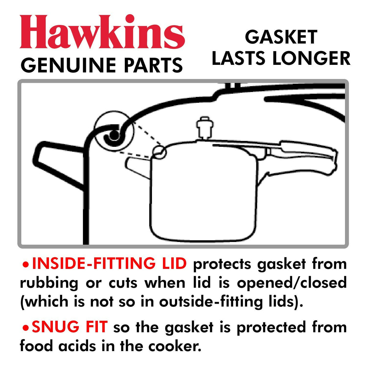 Black Gasket Sealing Ring for Pressure Cookers K312