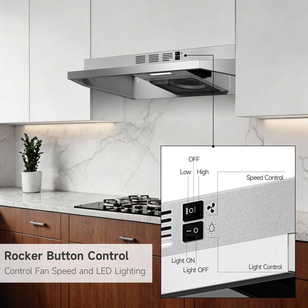 Stainless Steel Under Cabinet Range Hood X8478