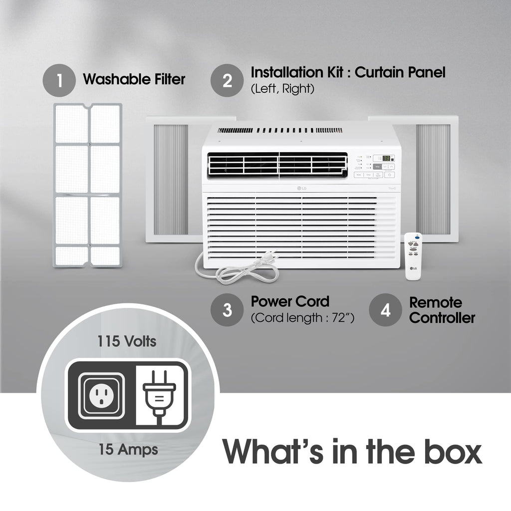 14000 BTU WiFi Enabled Window Air Conditioner White E8321