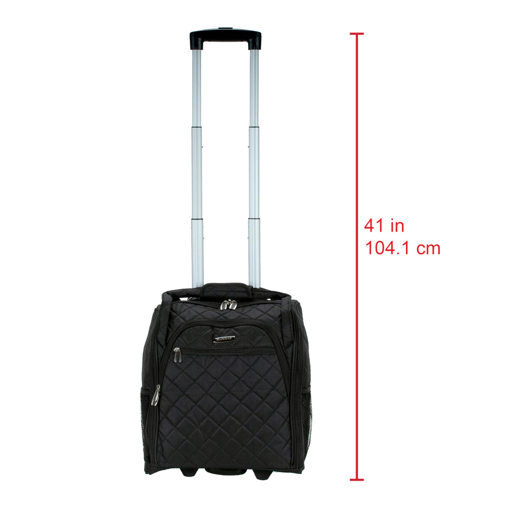Black Wheeled Underseater Carry-On Luggage Y77264