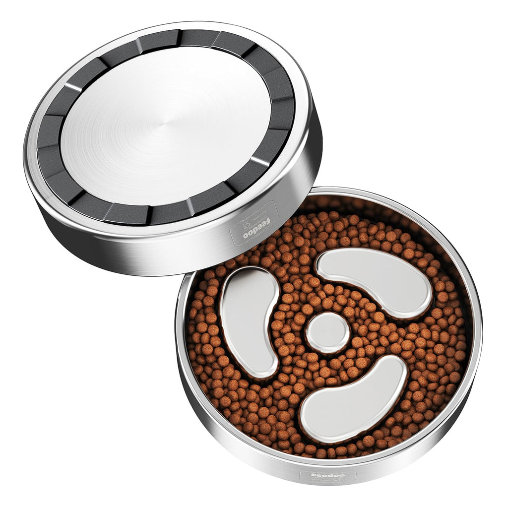 Slow Feeder Dog Bowl 304 Stainless Steel Non-Slip Z796745