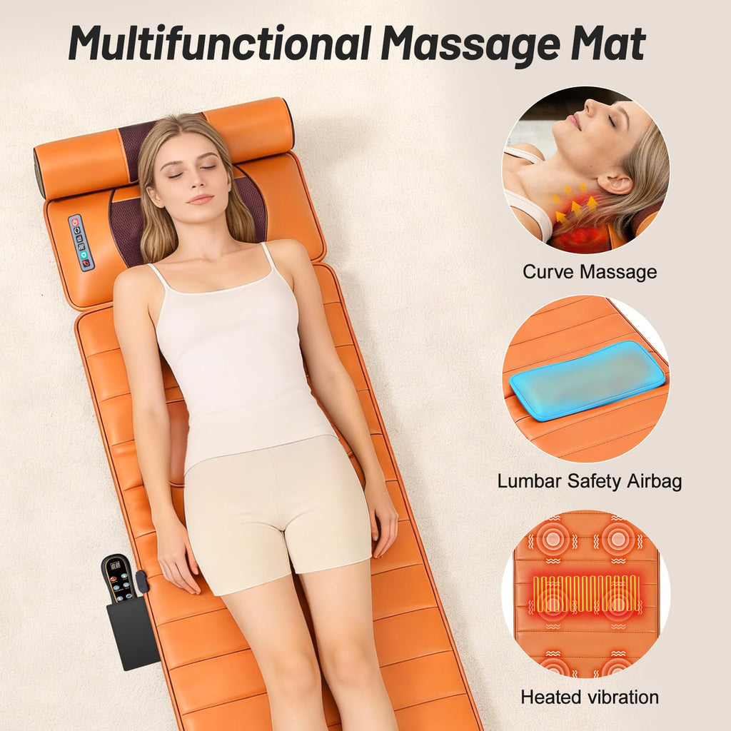 Full Body Massage Mat with Calf Vibration and Foot Massager W7028