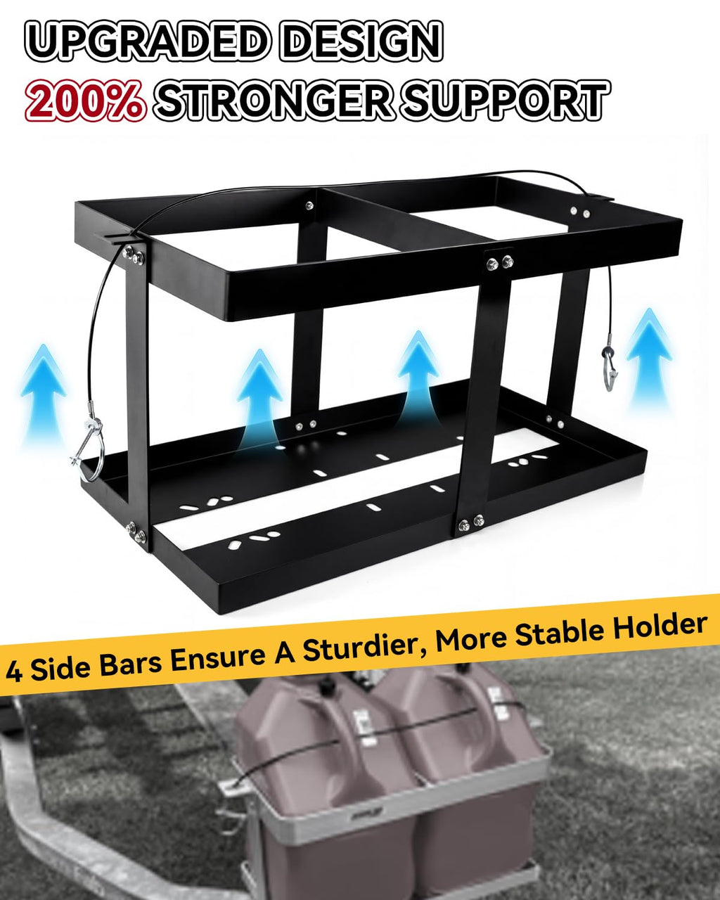 5 Gallon Gas Can Holder for Two 5 Gallon Gas Cans P676