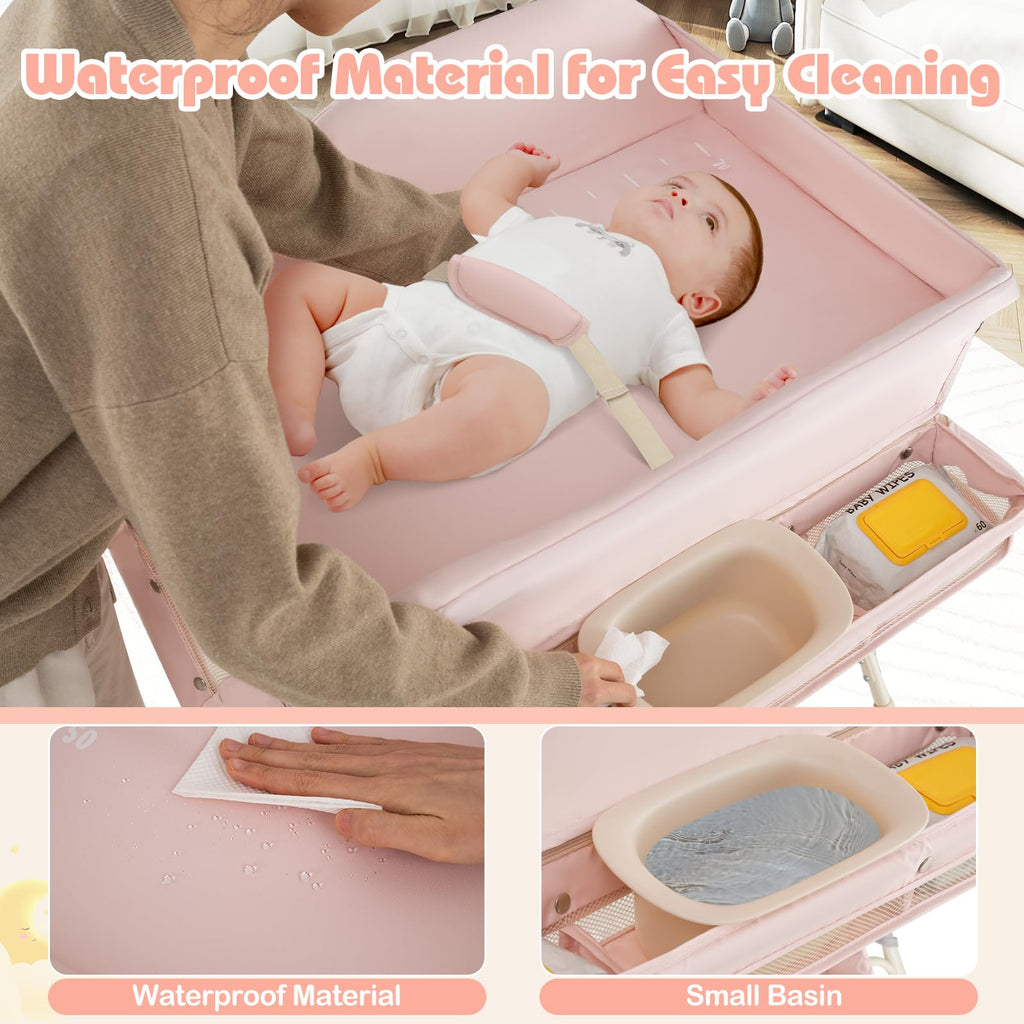Portable Baby Changing Table with Wheels O1846