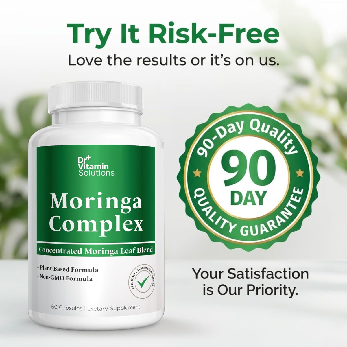 Moringa Oleifera Capsules with 20:1 Leaf Extract F31176