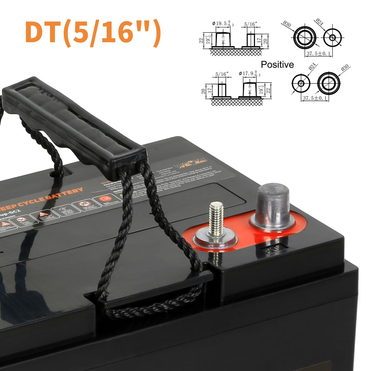 6V 240ah Deep Cycle AGM Battery T553