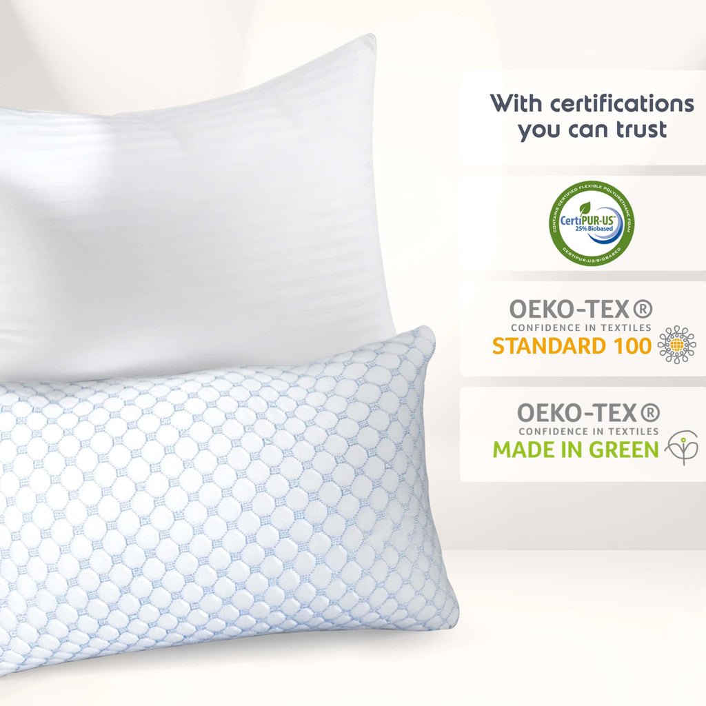 King Size Memory Foam Pillow Set of 2 Q117