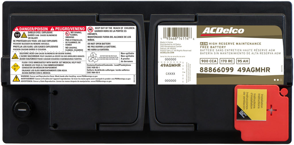 AGM BCI Group 49 Battery J3163