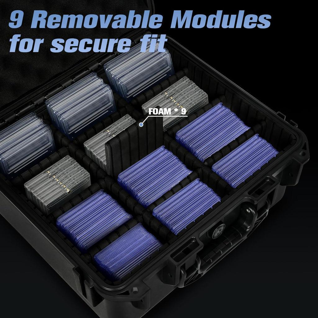 Graded Card Storage Box with 9 Dividers D844666