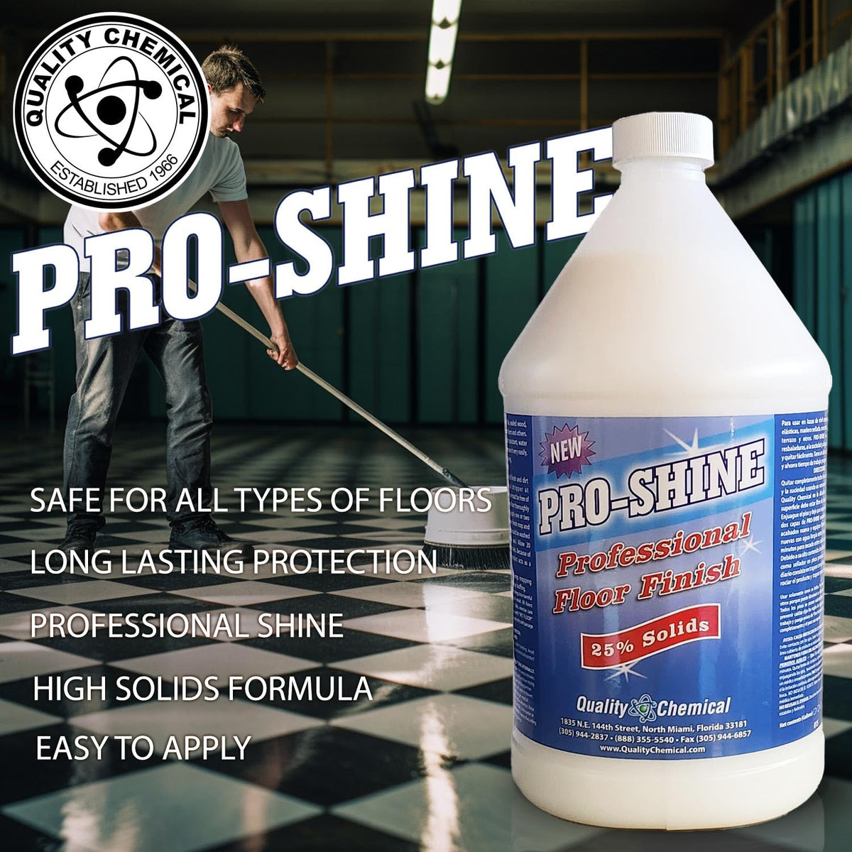 Wet-Look Floor Finish Wax 128 oz U246478