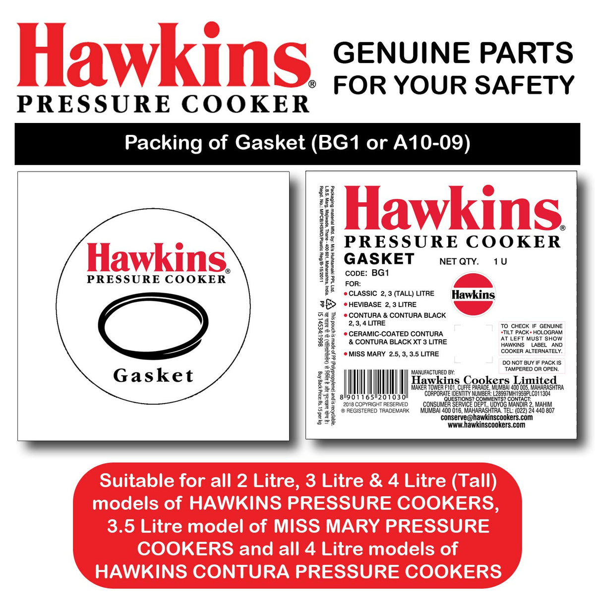 Black Gasket Sealing Ring for Pressure Cookers K312