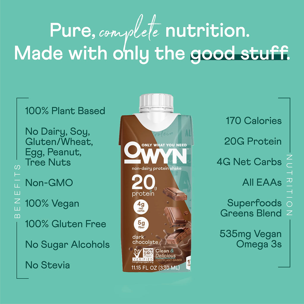 20g Vegan Protein Shake with Prebiotics, 12 Pack X40334