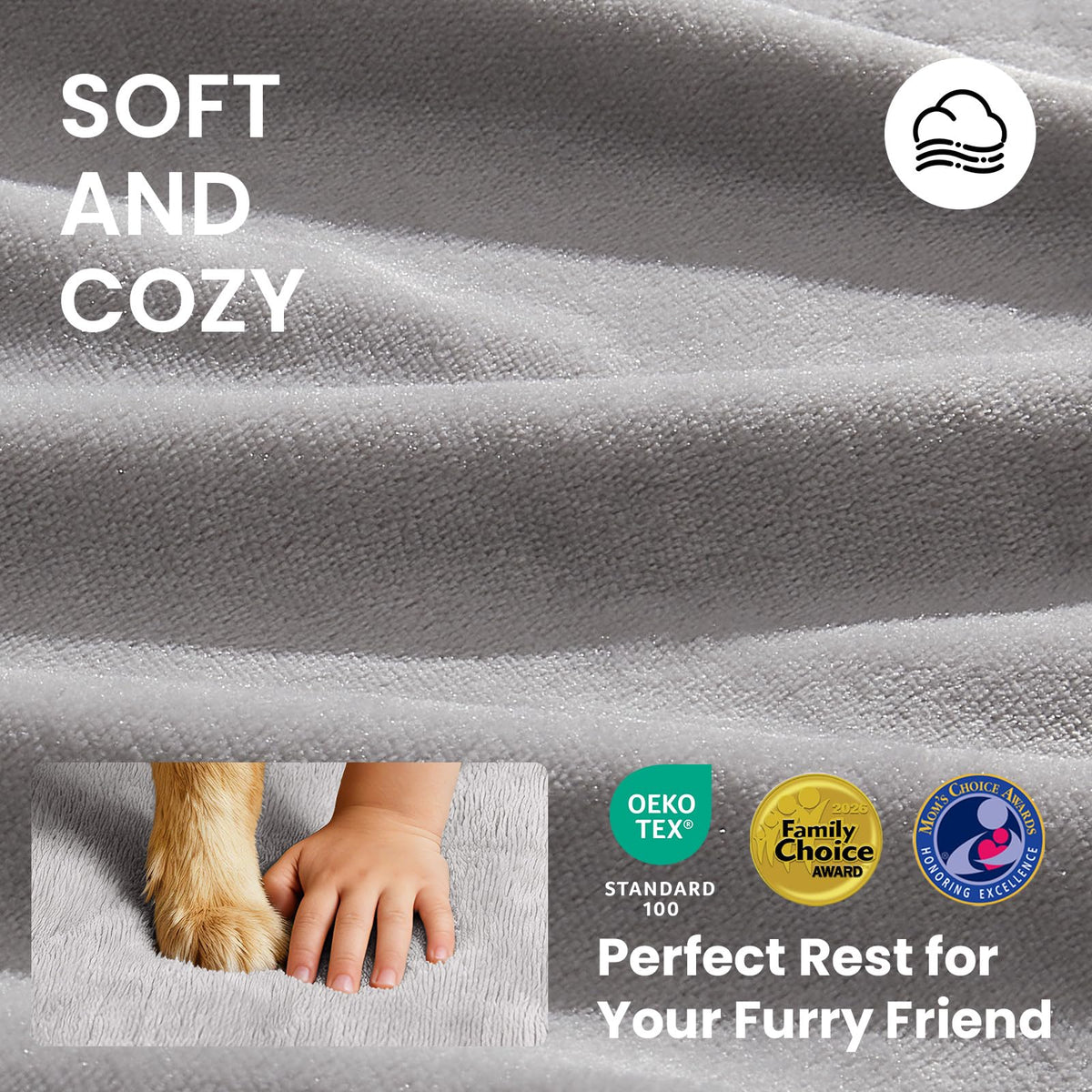 Large Reversible Memory Foam Dog Bed S257