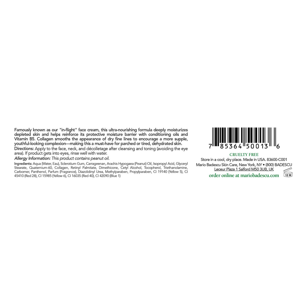 Collagen Vitamin A & E Face Cream, 1 Oz B973