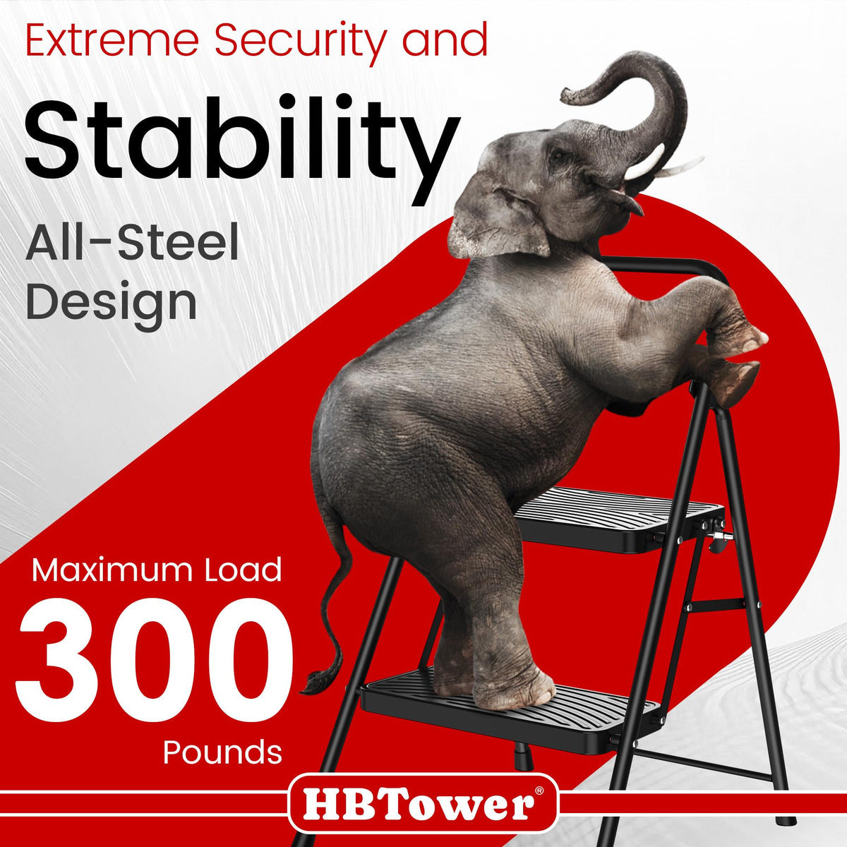 2 Step Ladder with Anti-Slip Pedal Z97648