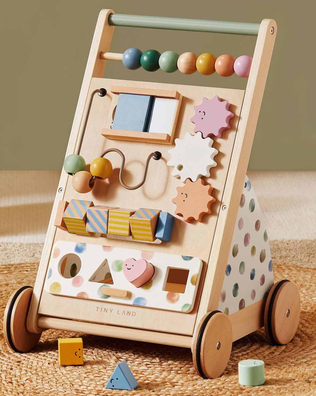 Wooden Baby Walker with Activity Center T660321
