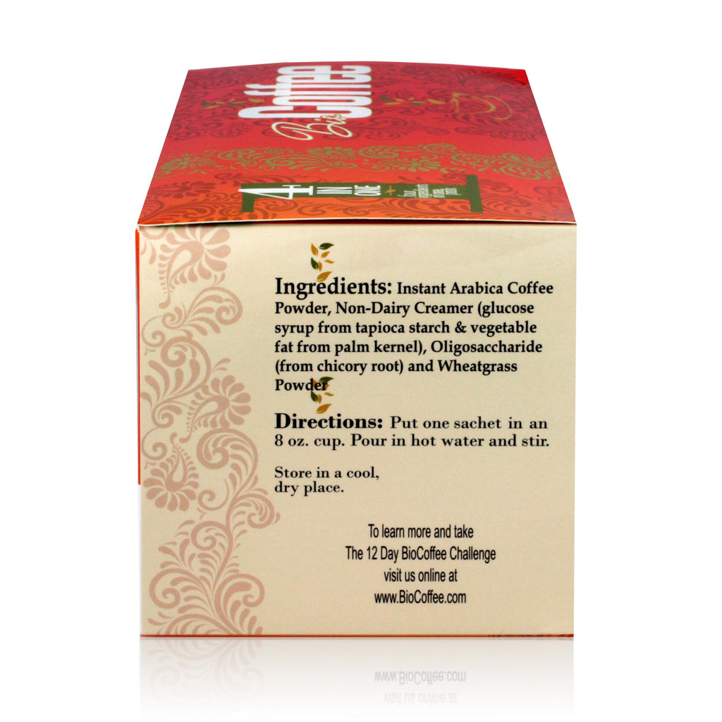Organic Instant Non-dairy Alkaline Coffee 12 Sachet Box X5694
