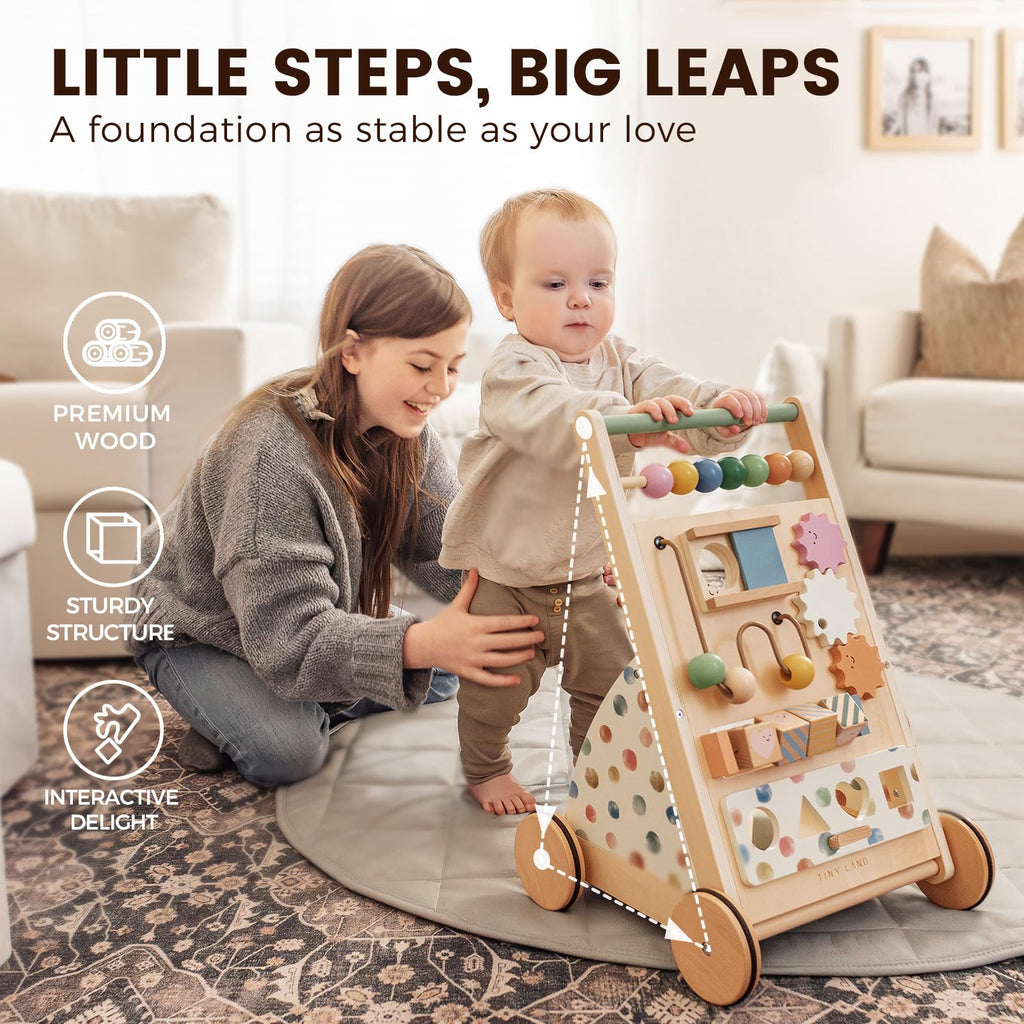Wooden Baby Walker with Activity Center T660321