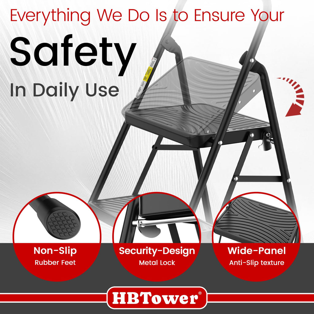 2 Step Ladder with Anti-Slip Pedal Z97648