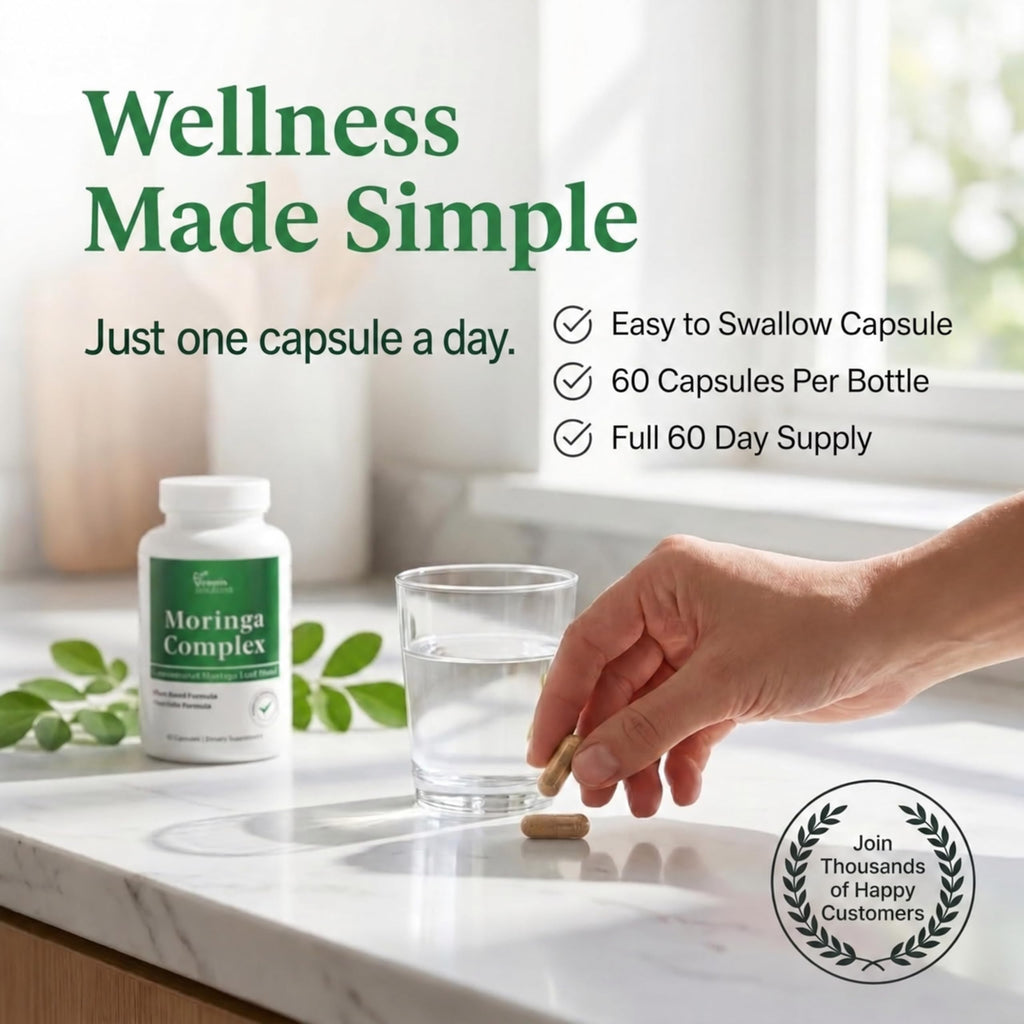 Moringa Oleifera Capsules with 20:1 Leaf Extract F31176